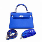 Mini Kelly II 19cm Epsom Leather with Palladium Hardware — Polished Compact Handbag