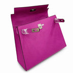 Kelly Sellier 25cm & 28cm Rose Pourpre Epsom Leather Gold Hardware & Palladium Hardware — Classic Hand-Carry Silhouette