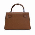 Mini Kelly II Sellier 19cm & 22cm Etoupe Epsom Leather Palladium Hardware — Versatile Mini Carry Design