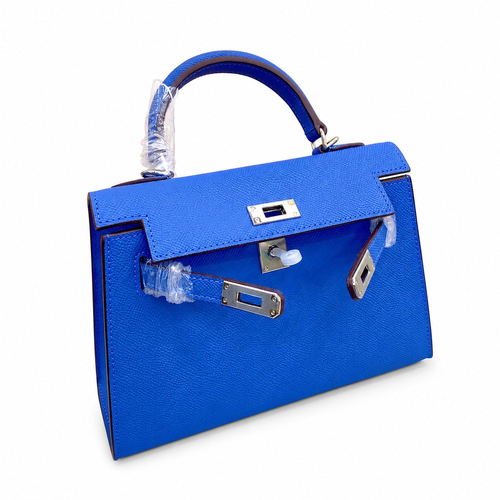 Mini Kelly II 19cm Epsom Leather with Palladium Hardware — Polished Compact Handbag