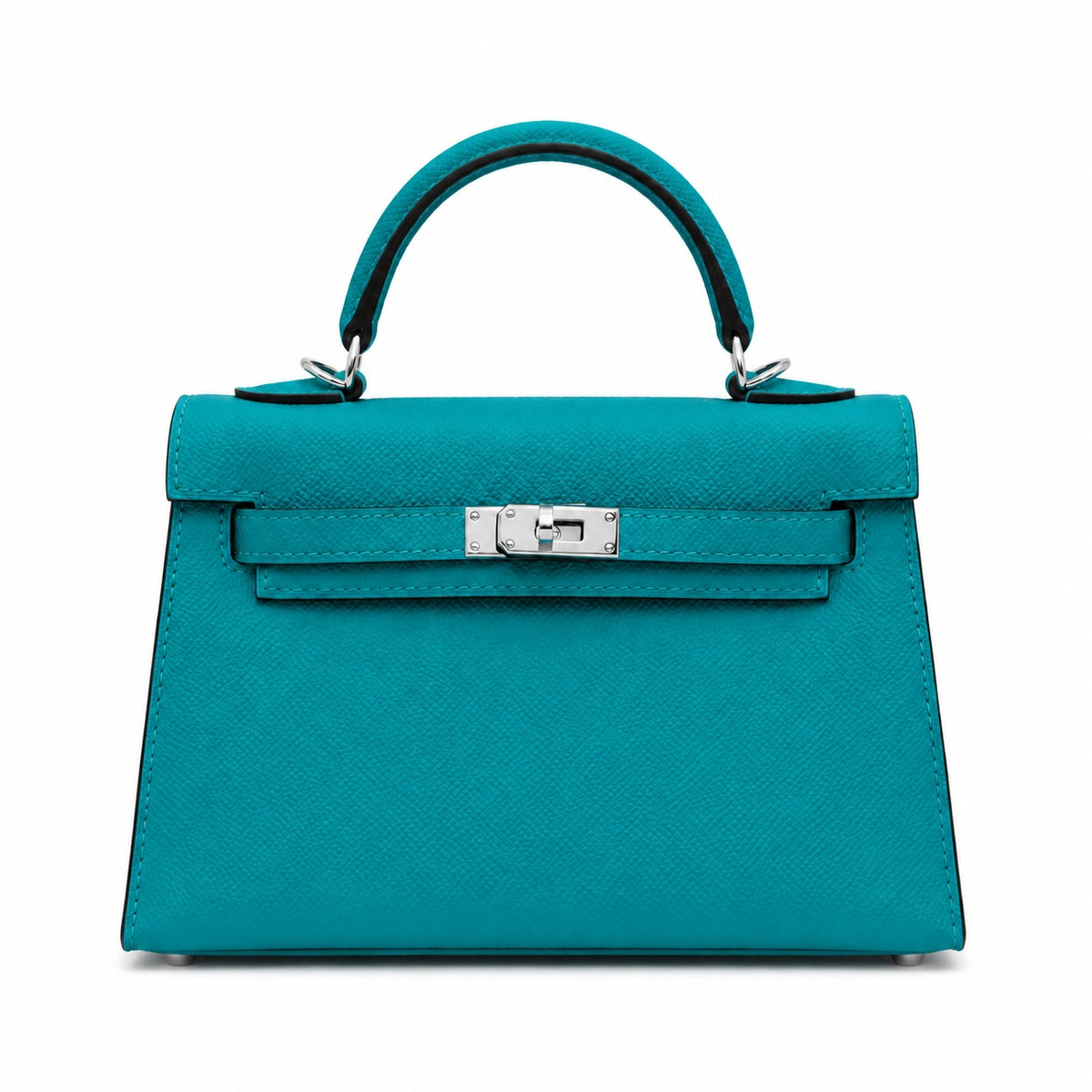 Mini Kelly II Sellier 19cm & 22cm Vert Jade Epsom Leather Palladium Hardware — Sophisticated Small-Scale Bag