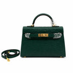 Mini Kelly II Sellier 19cm Vert Cypress Epsom Leather Gold Hardware Mini — Timeless Mini Top-Handle Design