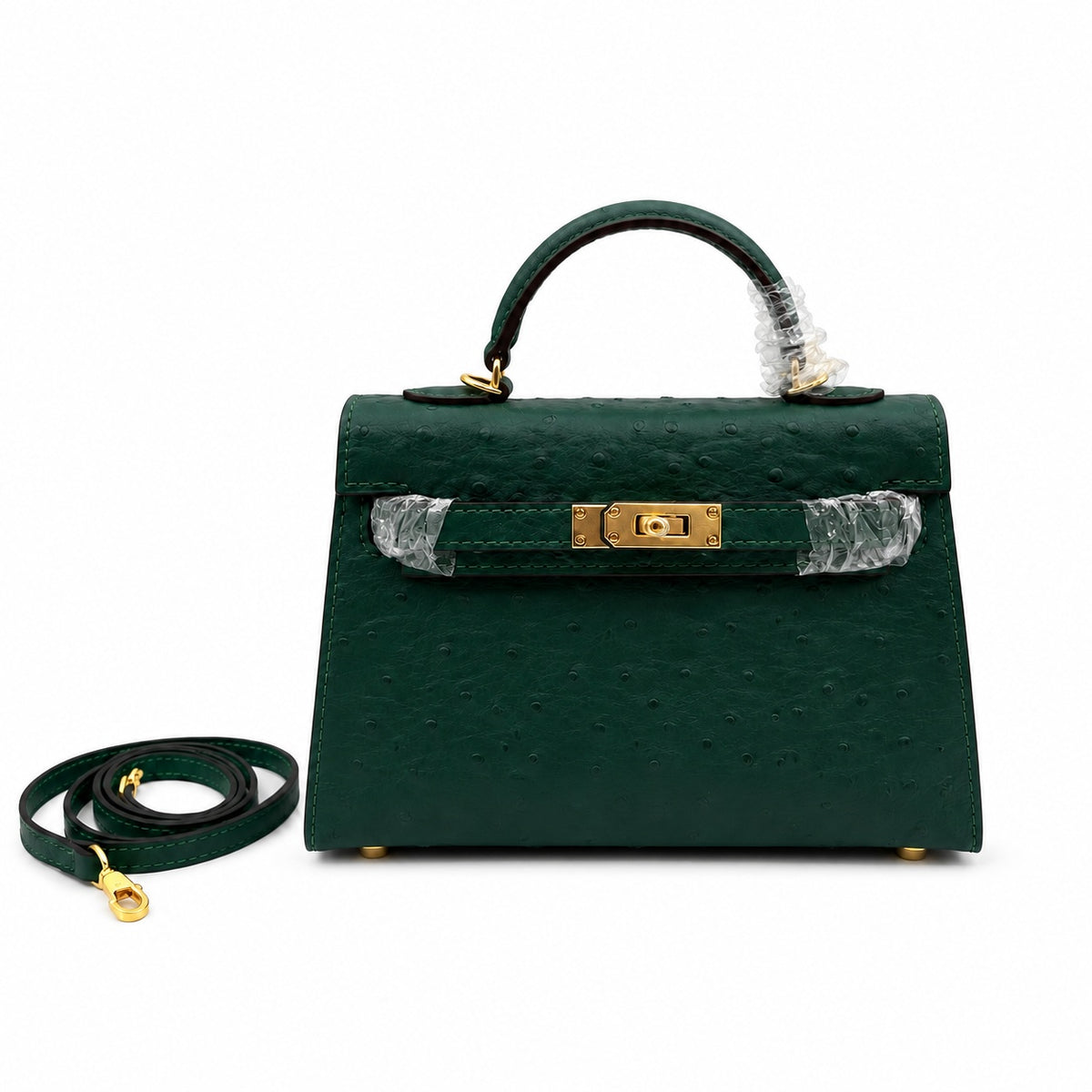 Mini Kelly II Sellier 19cm Vert Cypress Epsom Leather Gold Hardware Mini — Timeless Mini Top-Handle Design