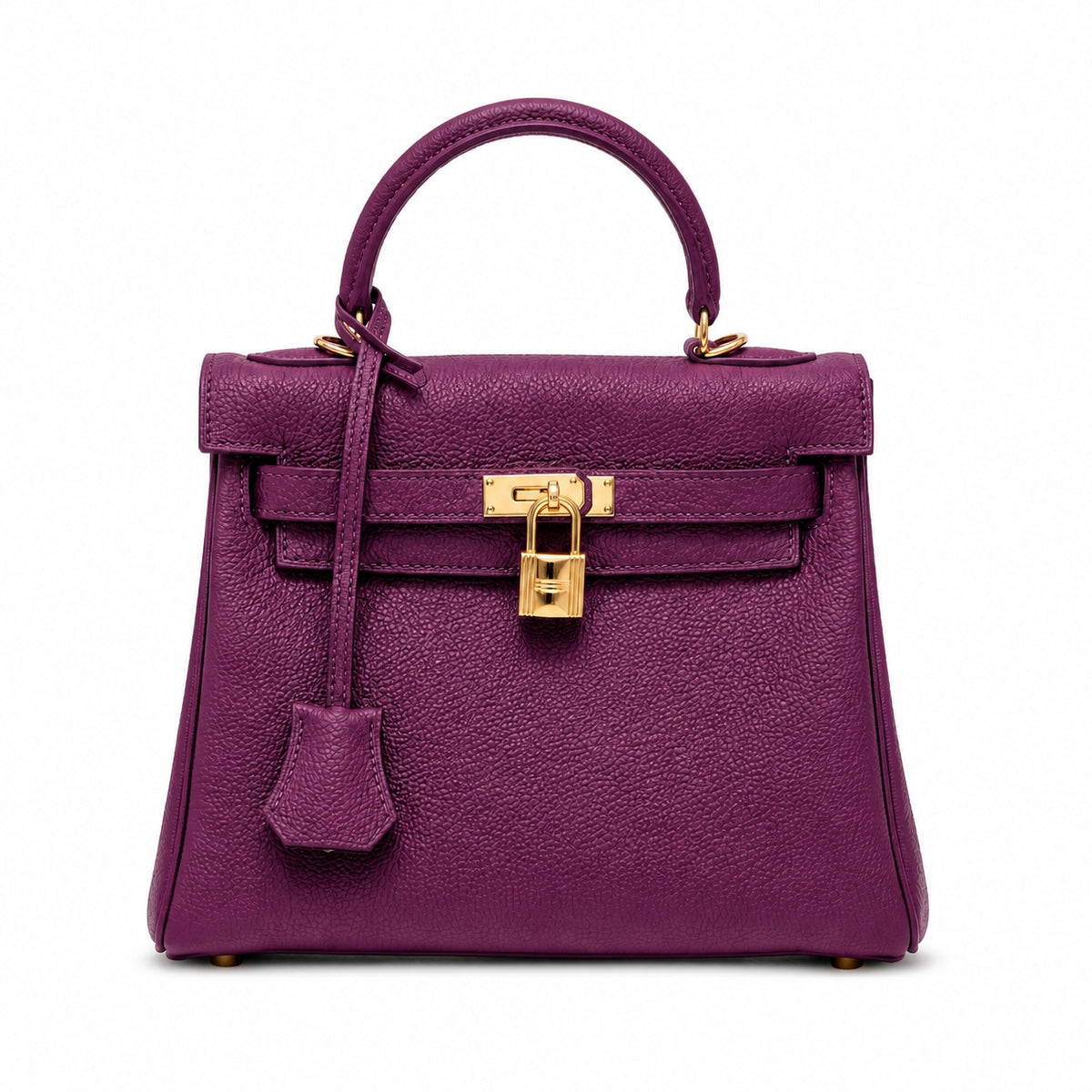 Kelly Sellier 20cm & 25cm & 28cm Anémone Togo Leather Gold Hardware — Distinctive Hand-Carry Bag