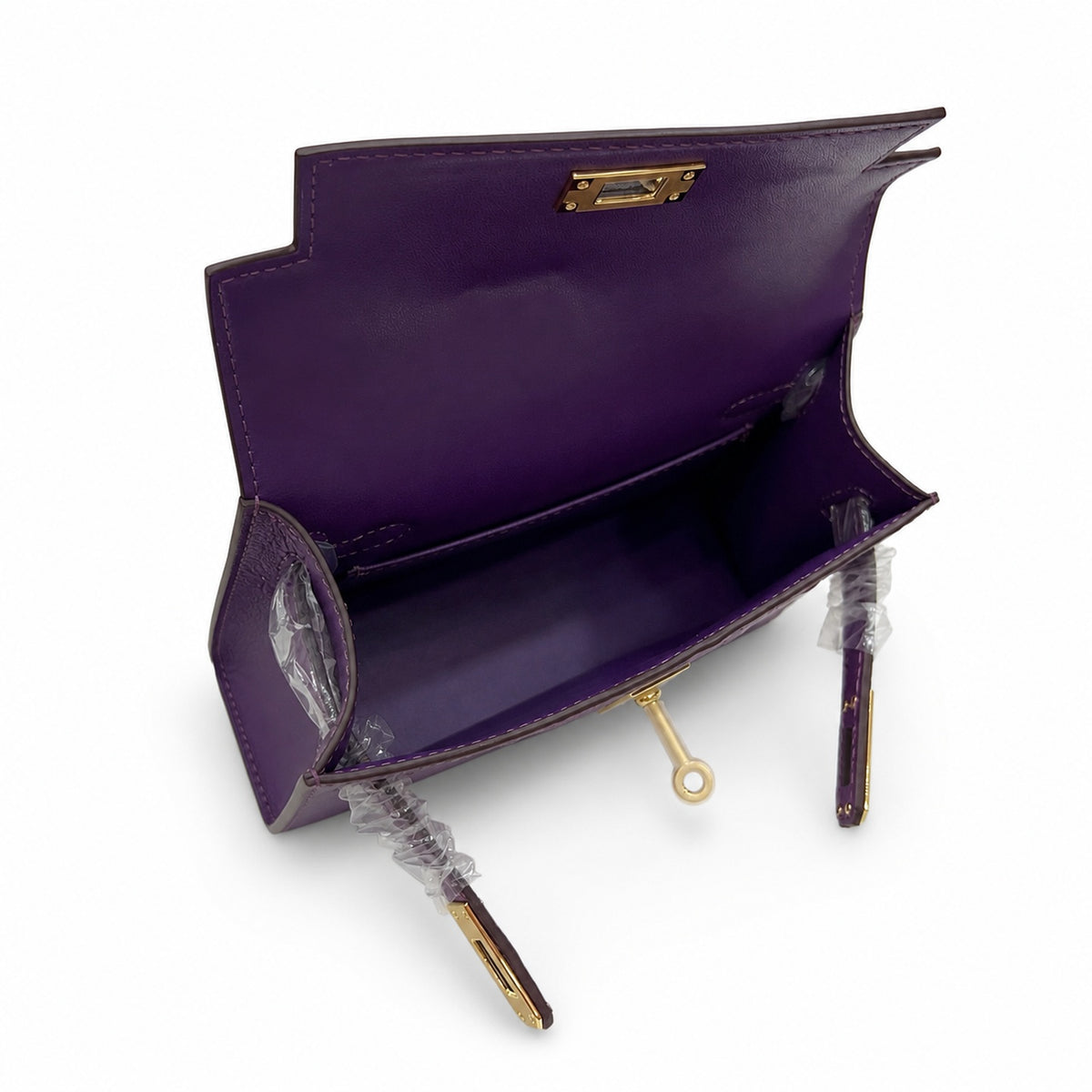 Mini Kelly II 19cm Sellier Noir Black Ostrich Gold Hardware Classic Daily — Timeless Mini Top-Handle Design