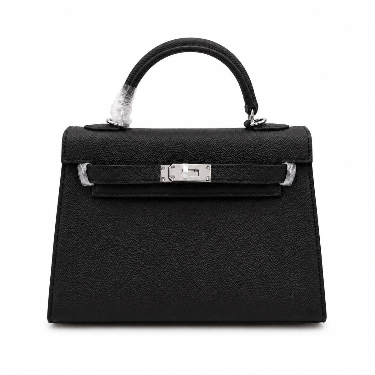 Mini Kelly II Sellier 19cm & 22cm Noir Epsom Leather Palladium Hardware — Refined Mini Handbag