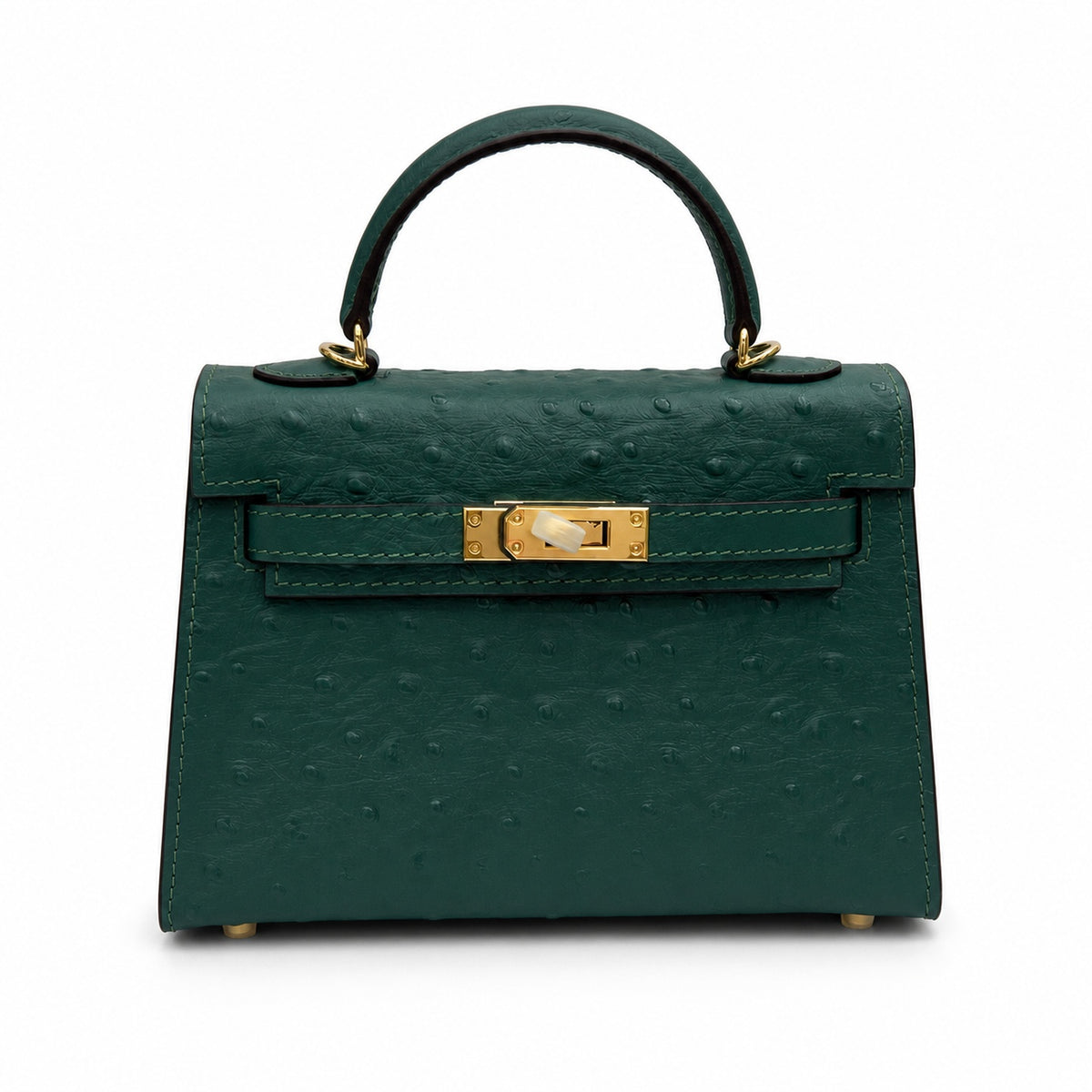 Mini Kelly II Sellier 19cm Vert Cypress Epsom Leather Gold Hardware Mini — Timeless Mini Top-Handle Design