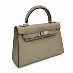 Mini Kelly II Sellier 19cm & 22cm Sauge Epsom Leather Palladium Hardware — Elegant Compact Carry Style