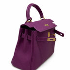 Kelly Sellier 20cm & 25cm & 28cm Anémone Togo Leather Gold Hardware — Distinctive Hand-Carry Bag