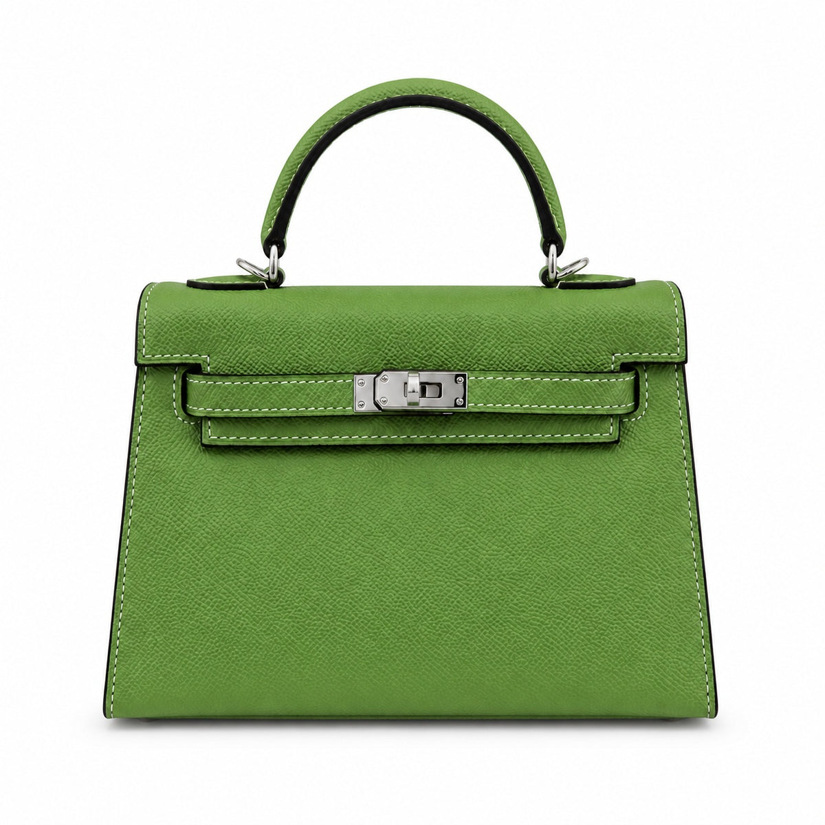 Mini Kelly II Sellier 19cm & 22cm Vert Pistache Epsom Leather Palladium Hardware — Distinctive Petite Bag