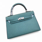 Mini Kelly II Sellier 19cm & 22cm Vert Cypress Epsom Leather Palladium Hardware — Versatile Mini Carry Design