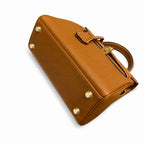 Kelly Sellier 20cm & 25cm & 28cm Gold Togo Leather Gold Hardware — Elegant Structured Carry Style