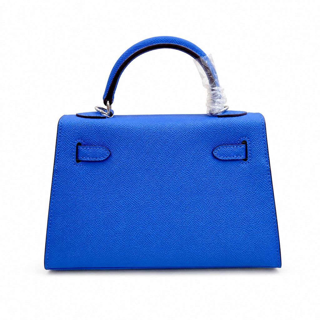 Mini Kelly II 19cm Epsom Leather with Palladium Hardware — Polished Compact Handbag