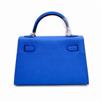 Mini Kelly II 19cm Epsom Leather with Palladium Hardware — Polished Compact Handbag