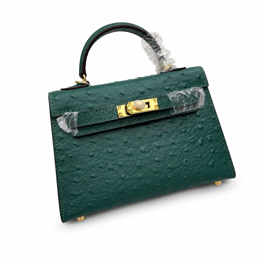 Mini Kelly II Sellier 19cm Vert Cypress Epsom Leather Gold Hardware Mini — Timeless Mini Top-Handle Design