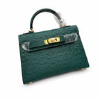 Mini Kelly II Sellier 19cm Vert Cypress Epsom Leather Gold Hardware Mini — Timeless Mini Top-Handle Design