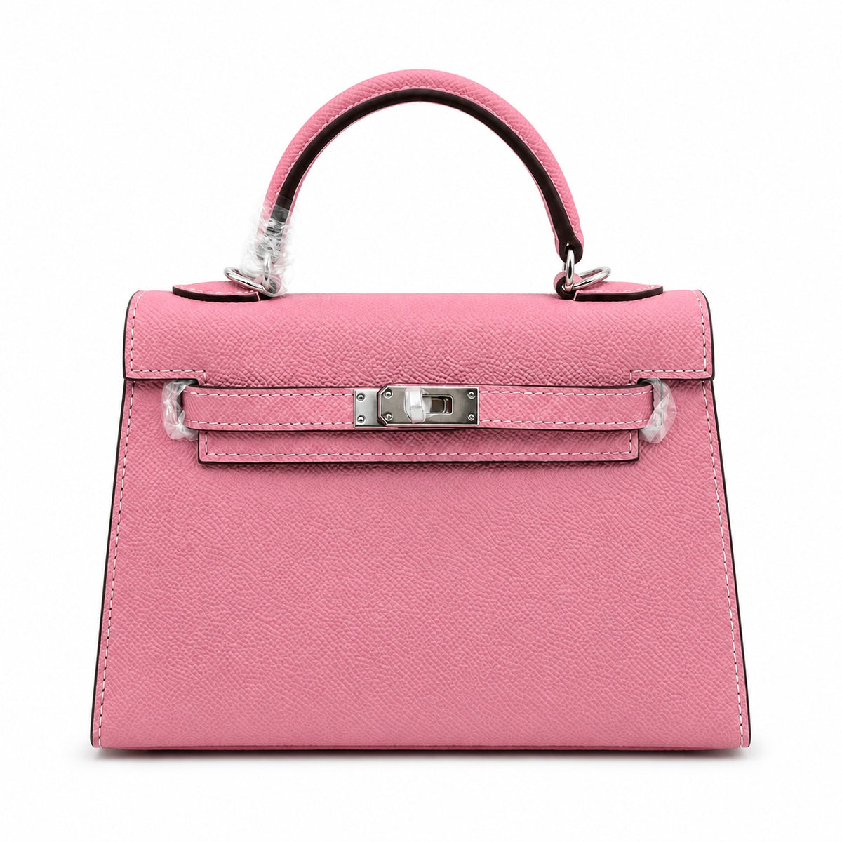 Mini Kelly II Sellier 19cm & 22cm Rose Confetti Epsom Leather Palladium Hardware — Timeless Mini Top-Handle Design