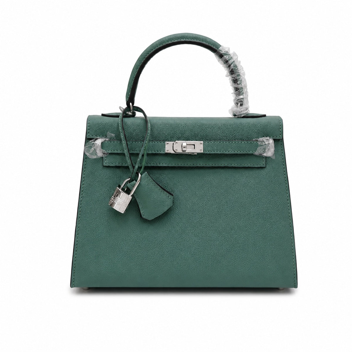 Kelly Sellier 25cm & 28cm Vert Cypress Epsom Leather Palladium Hardware Commute Shoulder — Classic Hand-Carry Silhouette