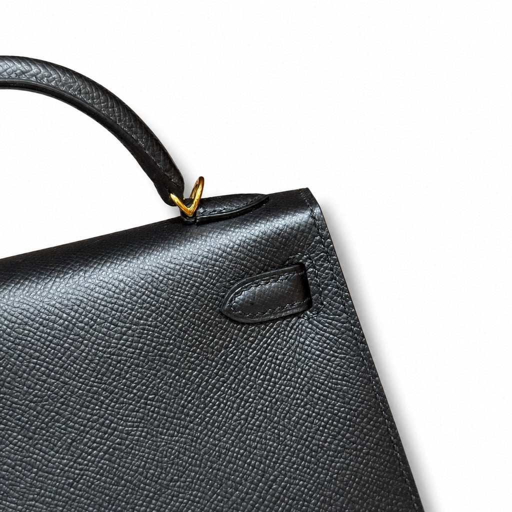 Mini Kelly II 5.5cm Epsom Leather with Gold Buckle — Distinctive Petite Bag