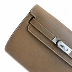 Streamlined Clutch Bag: Kelly Depeches 25cm Epsom Leather with Shoulder Strap