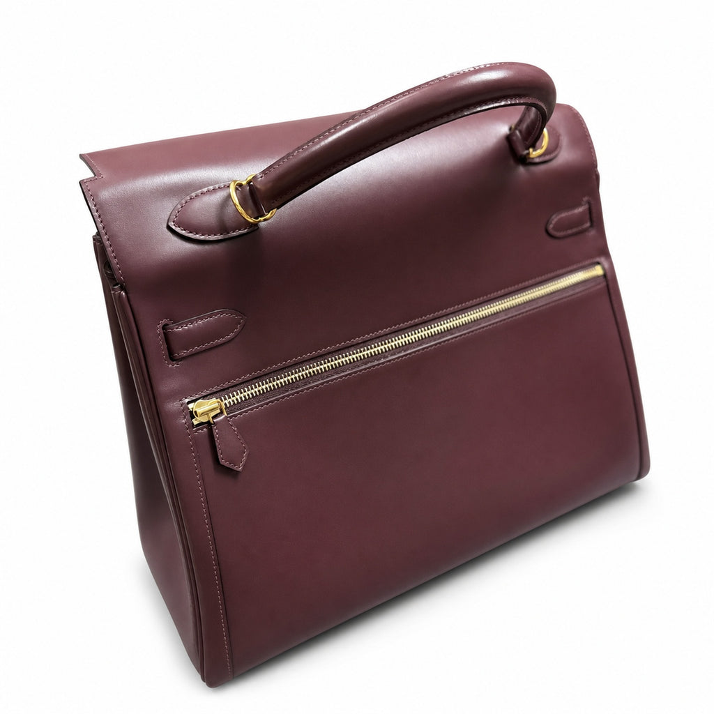 BOX Kelly lakis 35 handtailor — Polished Structured Bag