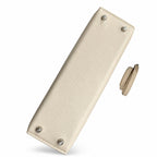 handmade Mini Kelly II 19cm imported Epsom Leather cream White Silver Buckle — Elegant Compact Carry Style