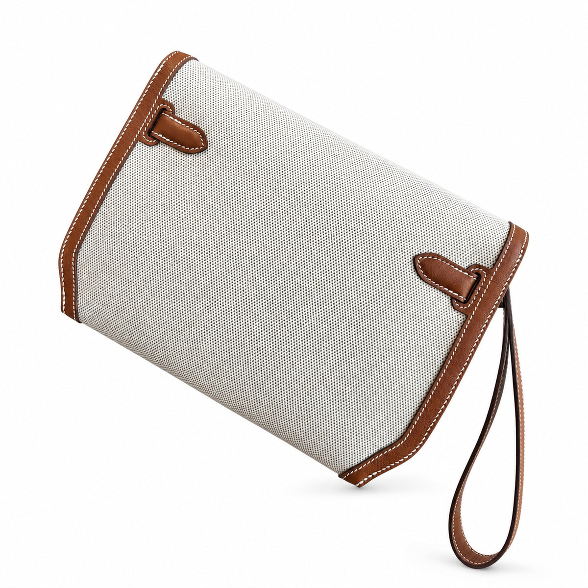 Kelly Depeches 25cm Swift Leather with Shoulder Strap — Versatile Hand-Carry Clutch