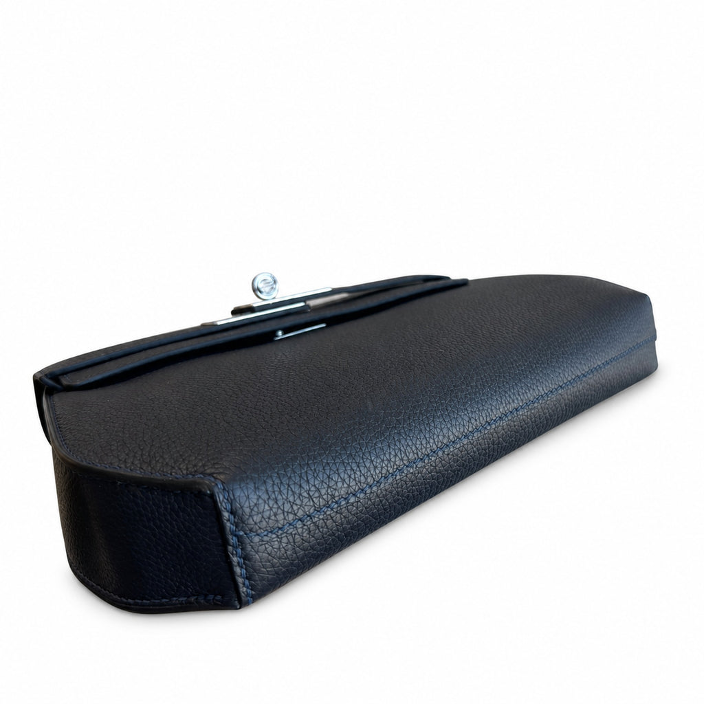 Convertible Clutch: Kelly Depeches 25cm Togo Leather with Shoulder Strap