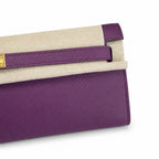 Kelly Cut 31 Clutch Epsom Leather Anemone — Polished Compact Clutch