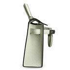 handmade Mini Kelly II 19cm imported Epsom Leather bubble green Silver Buckle — Elegant Compact Carry Style