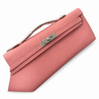 Kelly cut 31 clutch Epsom Milkshake Powder Silver Buckle — Versatile Flat Handbag