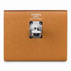 Sophisticated Carry Design: Kelly 25 Golden Brown Silver Buckle Epsom fully handmade wax thread