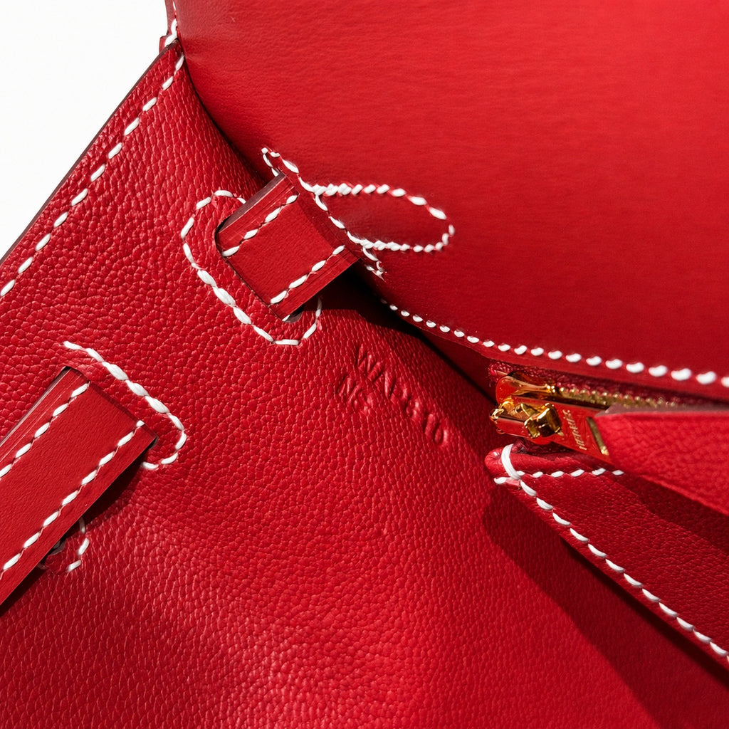 Kelly 7cm with Gold Buckle Handmade — Distinctive Hand-Carry Bag