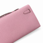Kelly cut 31 handbag Epsom mallow purple Gold Buckle — Sophisticated Evening Clutch