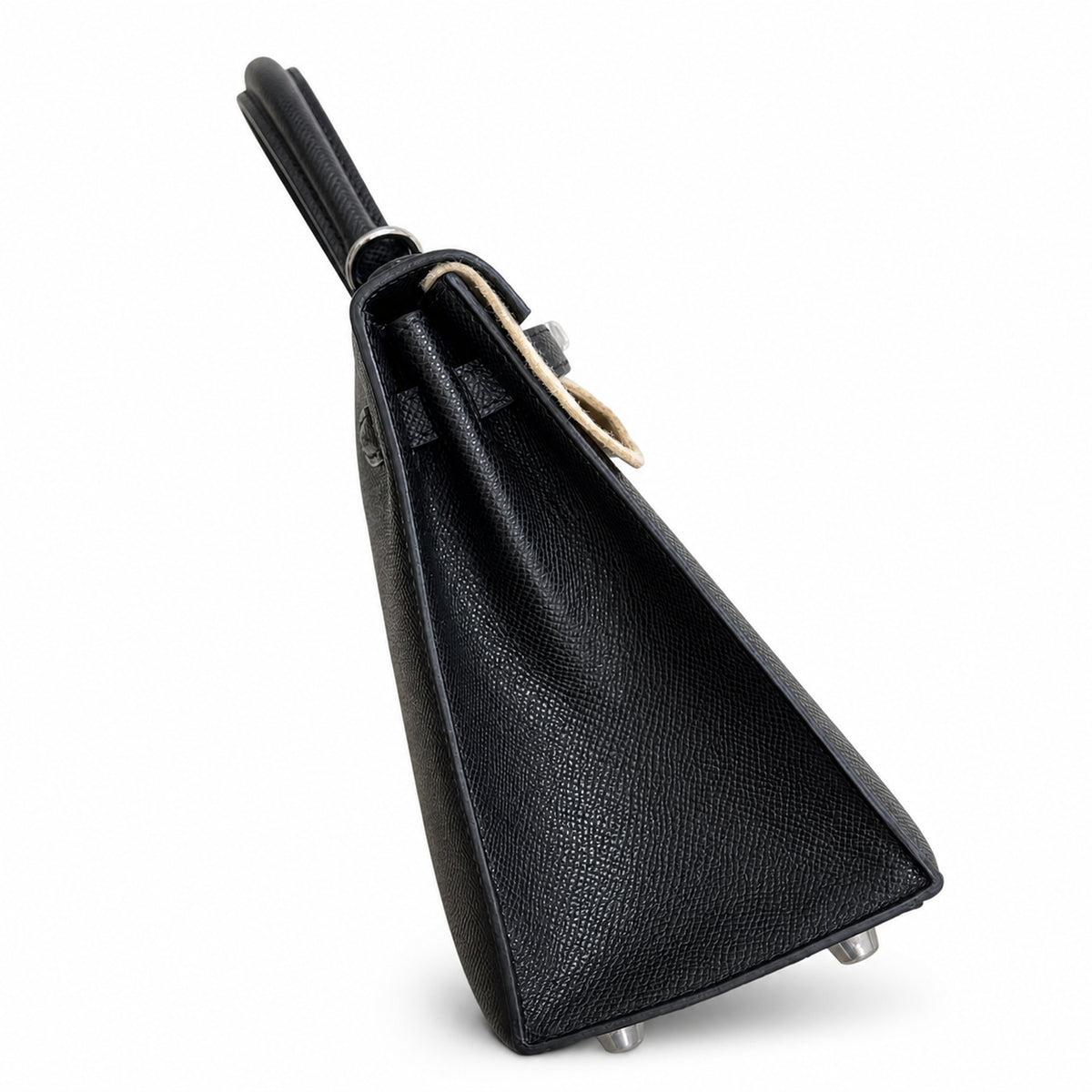 Black, Gold and Silver Buckle, Kelly 25, imported Epsom — Classic Hand-Carry Silhouette
