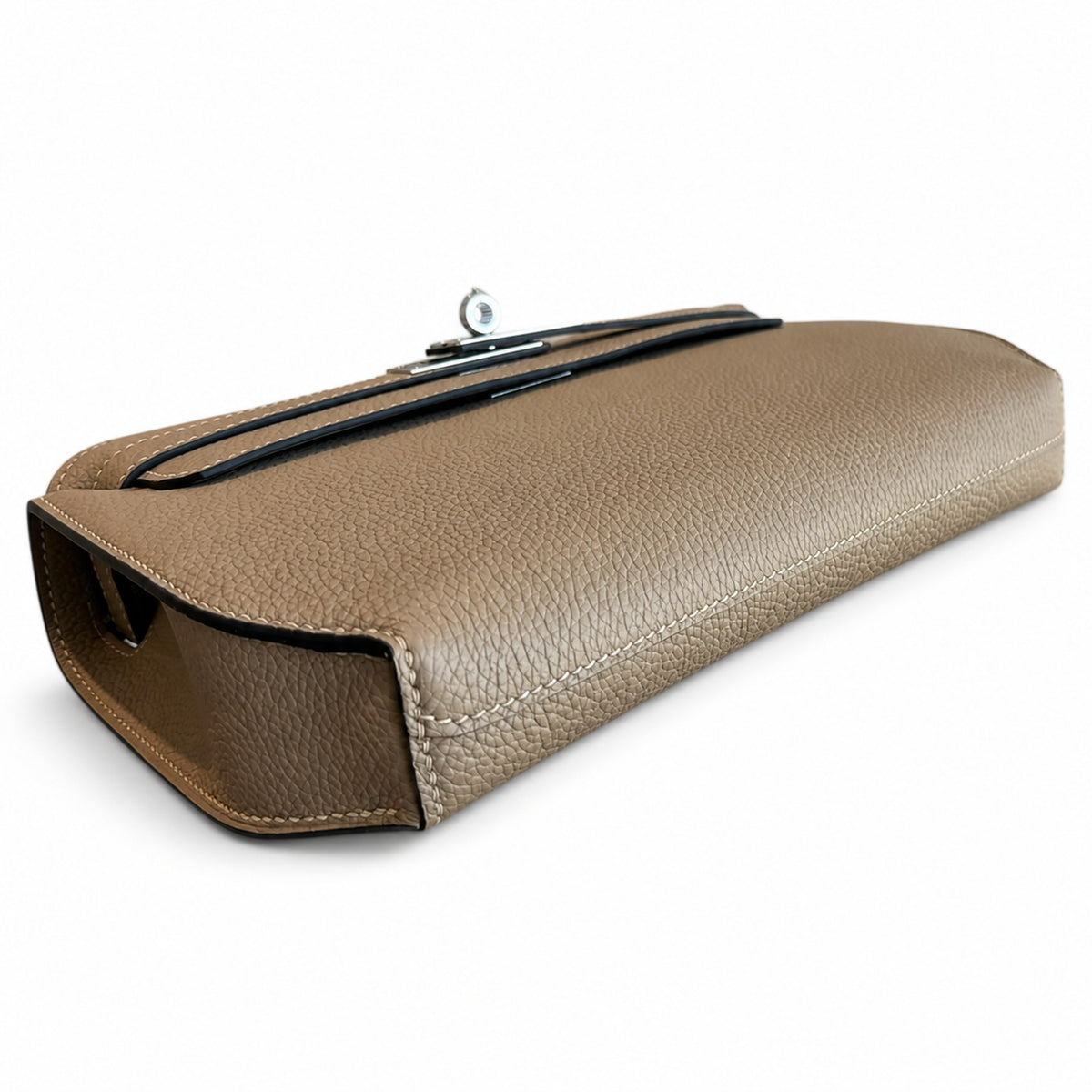 Streamlined Clutch Bag: Kelly Depeches 25cm Togo Leather with Shoulder Strap