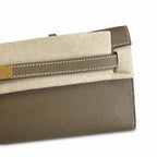 Kelly Cut 31 handbag Epsom Leather Elephant Gray — Refined Flat Clutch