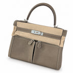 Kelly Lakis 32cm pomari Swift Italian imported Swift Leather — Polished Structured Bag