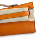 Kelly Cut 31 Clutch Epsom Leather Orange — Streamlined Evening Bag