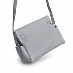 Kelly Messenger messenger bag large size, linen blue Togo Leather, Pre-order Togo calfskin messenger bag. - Flap with swivel hardware - Large — Distinctive Hand-Carry Bag