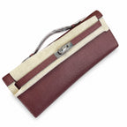 Kelly Cut 31 Clutch Epsom Leather Burgundy — Streamlined Evening Bag