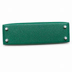 Mini Kelly II 19cm in Vert Verigo Epsom Leather with Silver Buckle — Distinctive Petite Bag