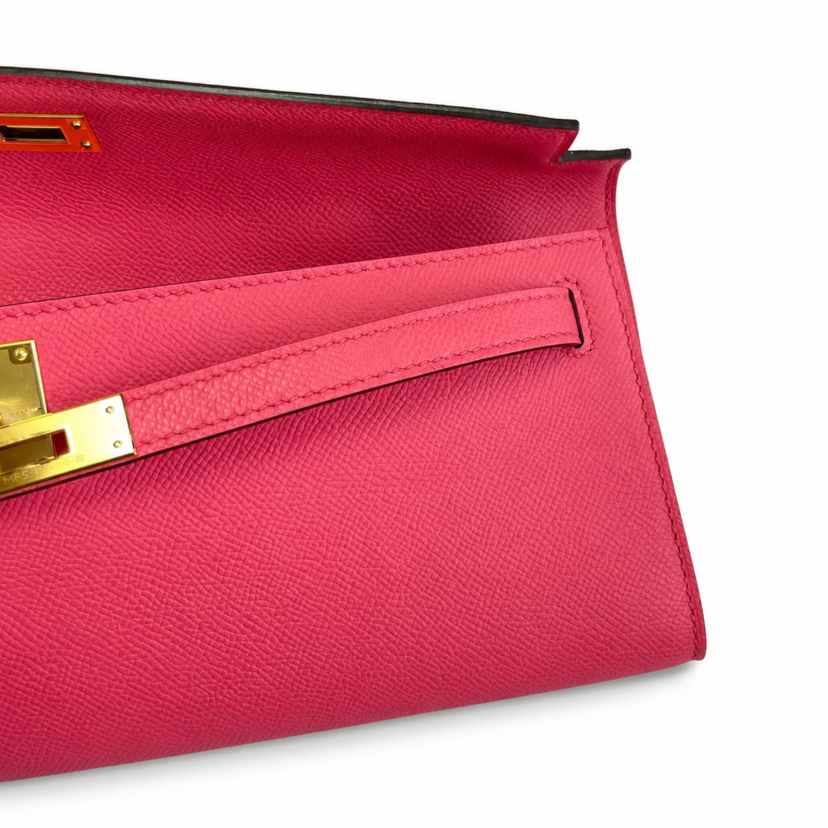 Kelly Cut 31 Clutch Epsom Leather Lipstick Powder — Slim Evening Clutch