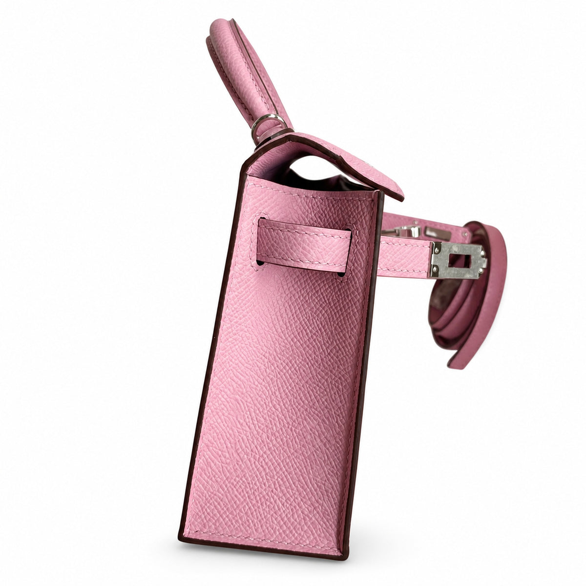 Mini Kelly II 19cm Epsom Leather, mallow purple, Silver Buckle — Versatile Mini Carry Design