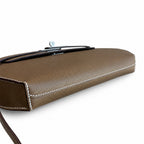 Streamlined Clutch Bag: Kelly Depeches 25cm Epsom Leather with Shoulder Strap
