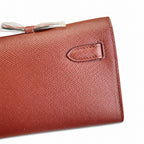 Streamlined Evening Bag: Kelly Cut 31 Clutch Epsom Leather Burgundy