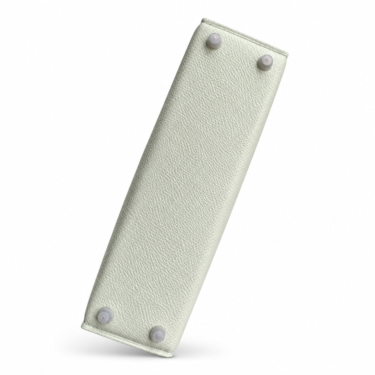 handmade Mini Kelly II 19cm imported Epsom Leather bubble green Silver Buckle — Elegant Compact Carry Style