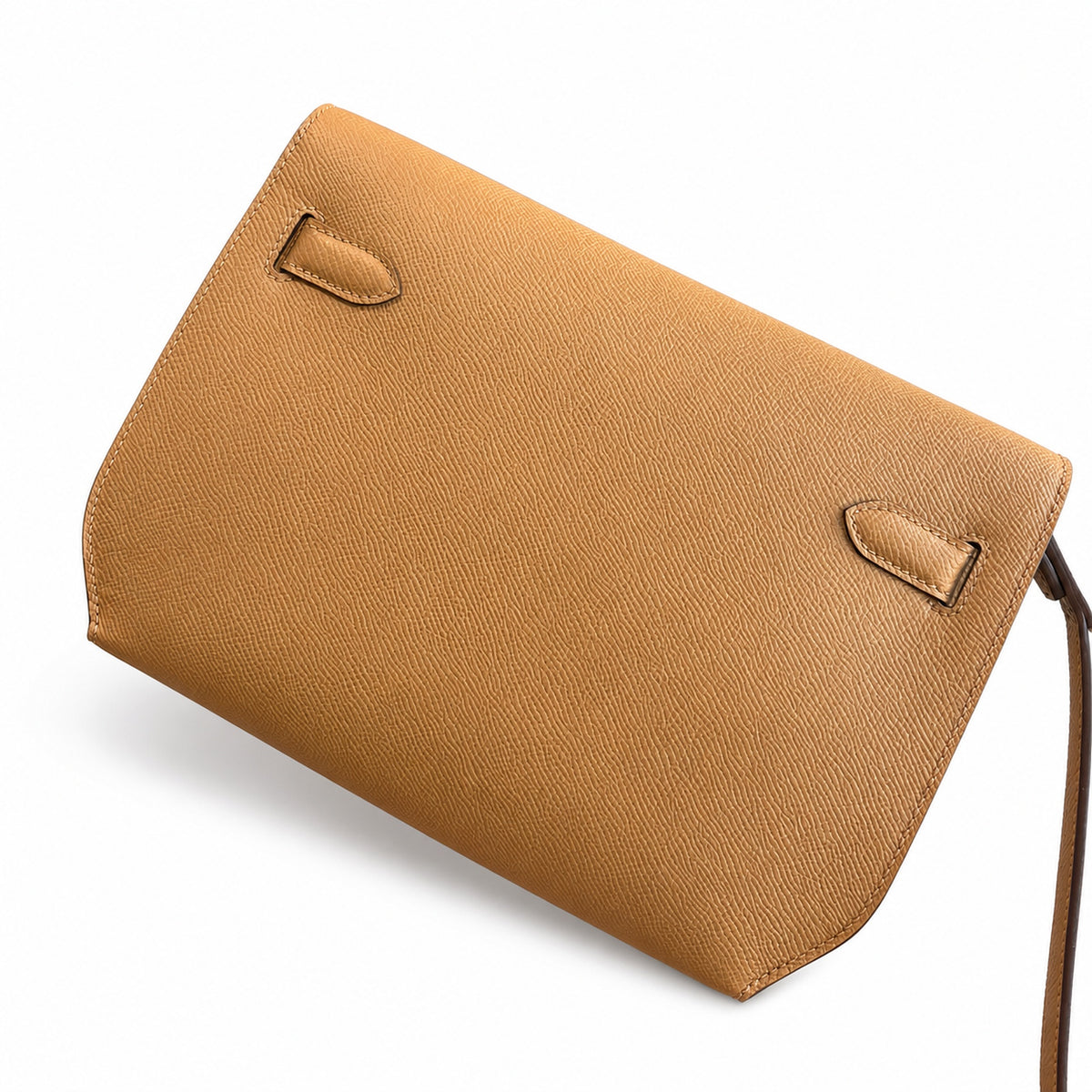 Kelly Depeches 25cm Epsom Leather with Shoulder Strap — Streamlined Clutch Bag