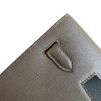Kelly Depeches 25cm Evercolor Leather with Shoulder Strap — Convertible Clutch