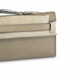 Kelly Cut 31 Clutch Epsom Leather Windbreaker Gray — Refined Flat Clutch